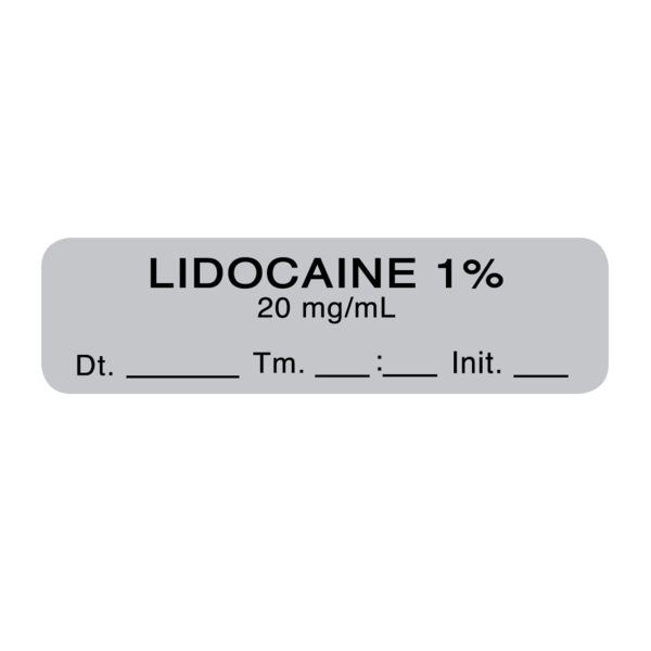 Nevs Lidocaine 20mg/ml 1/2" x 1-1/2" Gray w/Black SANTW-0084